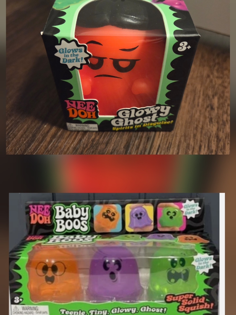 Glowy Ghost Kids Toy - Orange Glow